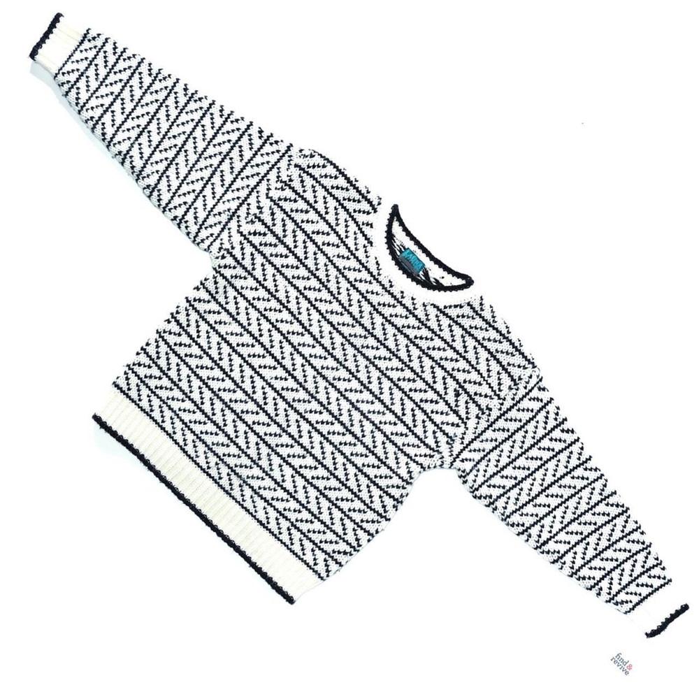 80s Knit Pattern Sweater
